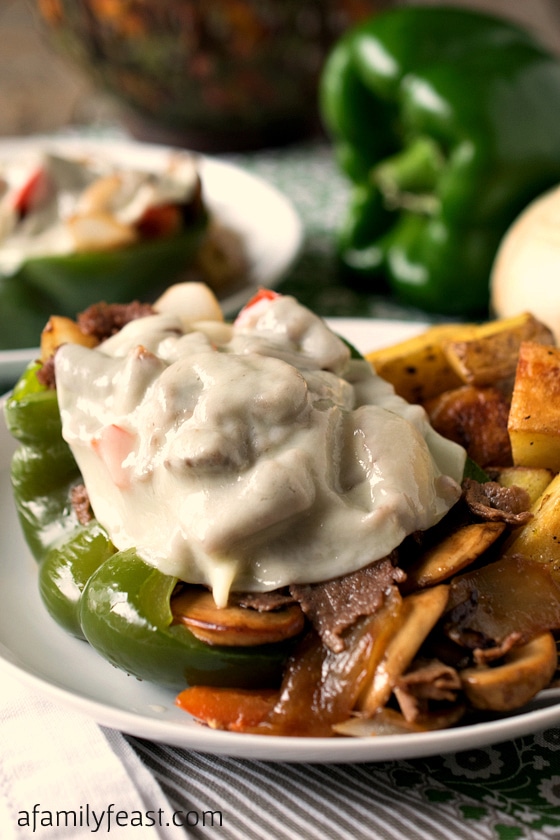 Philly Cheesesteak Stuffed Peppers A Family Feast