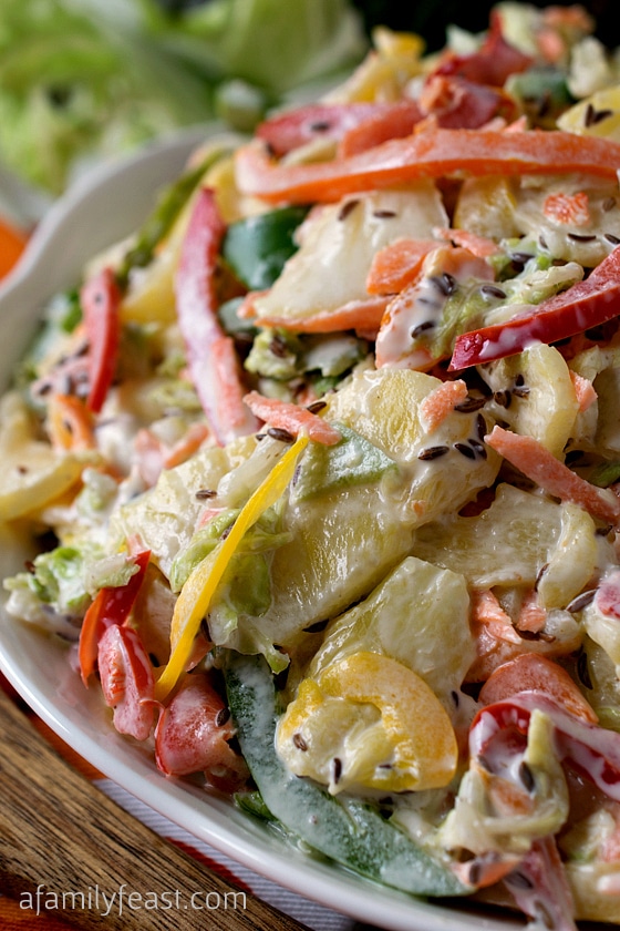 Sweet Bell Pepper Slaw With Pineapple A Family Feast