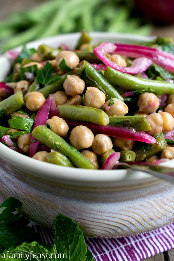 Chick Pea And Green Bean Salad A Family Feast