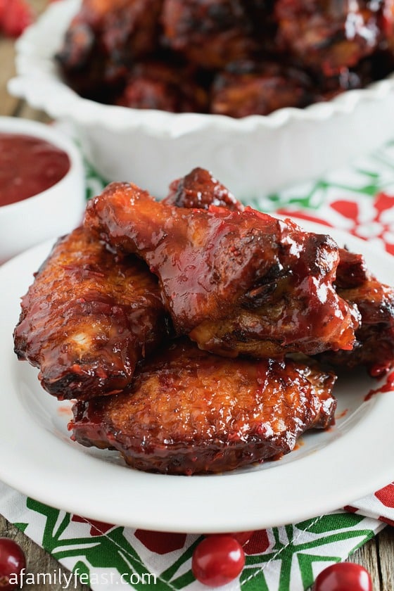 Cranberry Buffalo Wings - A Family Feast