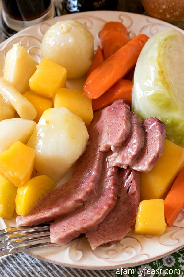New England Boiled Dinner (Corned Beef and Cabbage) - A Family Feast
