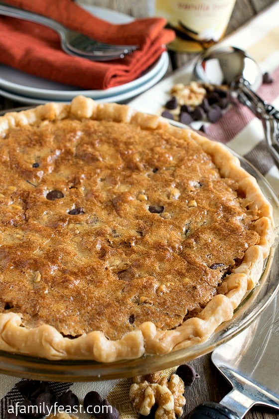Toll House Chocolate Chip Pie - A Family Feast